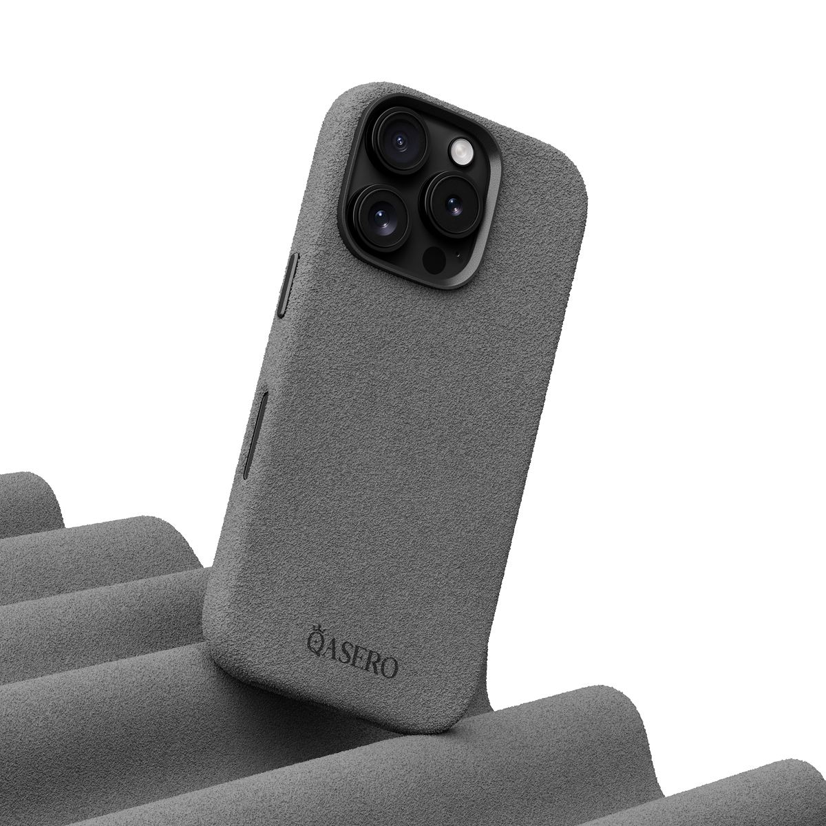 Alcantara Gray – iPhone 16 Pro Case - Image 3