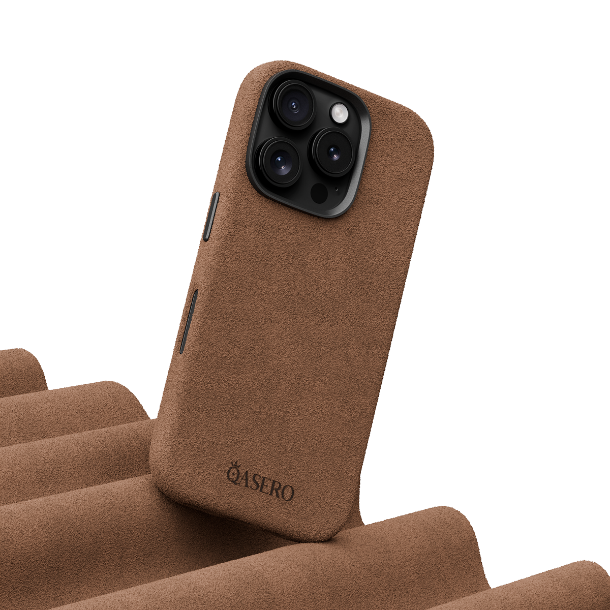 Alcantara Brown – iPhone 15 Pro Case - Image 3