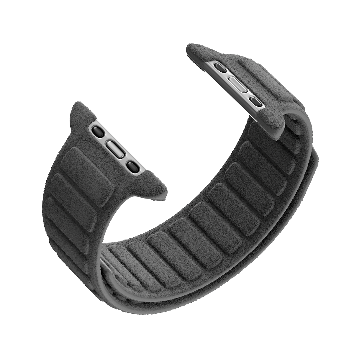 Alcantara Gray – Magnetic Watch Band - Image 5