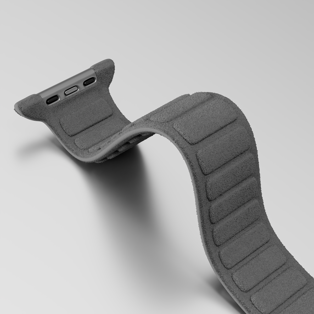 Alcantara Gray – Magnetic Watch Band - Image 6