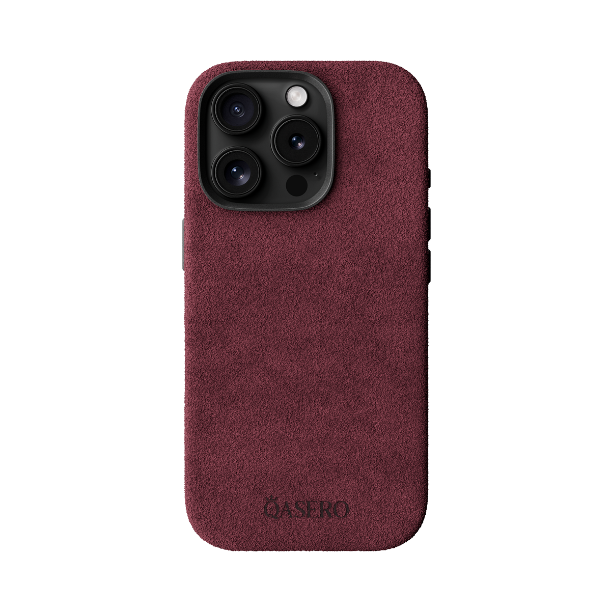 Alcantara Wine Red – iPhone 16 Pro Max Case