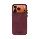 Alcantara Wine Red – iPhone 17 Pro Case