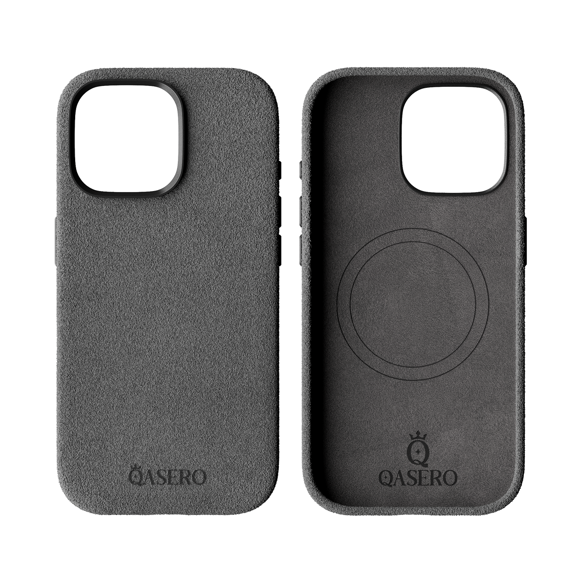 Alcantara Gray – iPhone 15 Pro Case - Image 2
