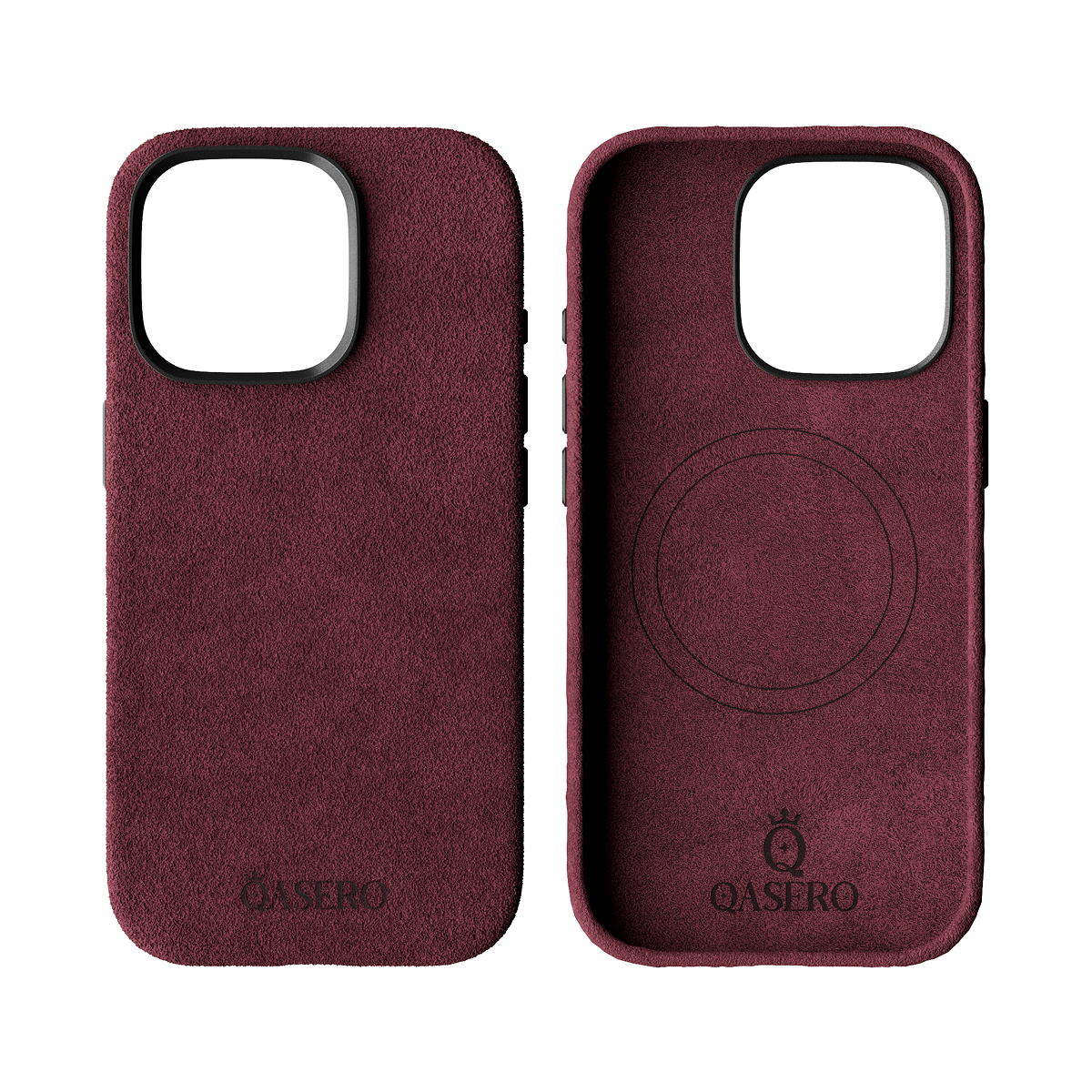 Alcantara Wine Red – iPhone 16 Pro Case - Image 2