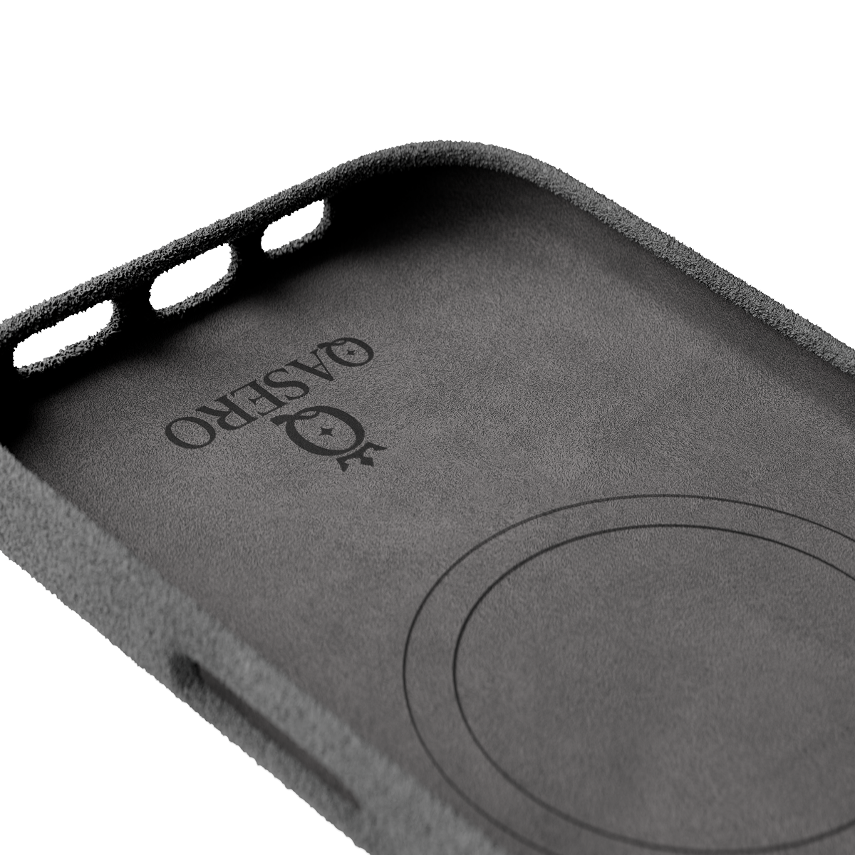 Alcantara Gray – iPhone 16 Pro Case - Image 5