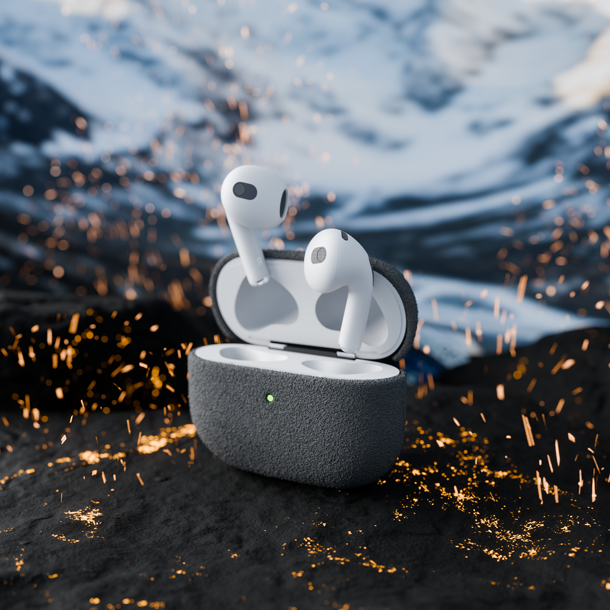 Alcantara Gray – AirPods Pro Case - Image 6