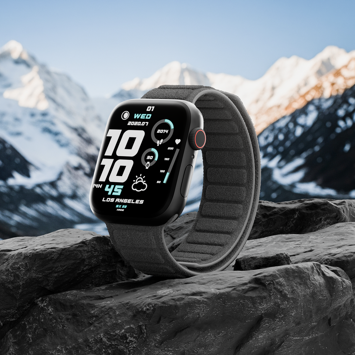 Alcantara Gray – Magnetic Watch Band - Image 7