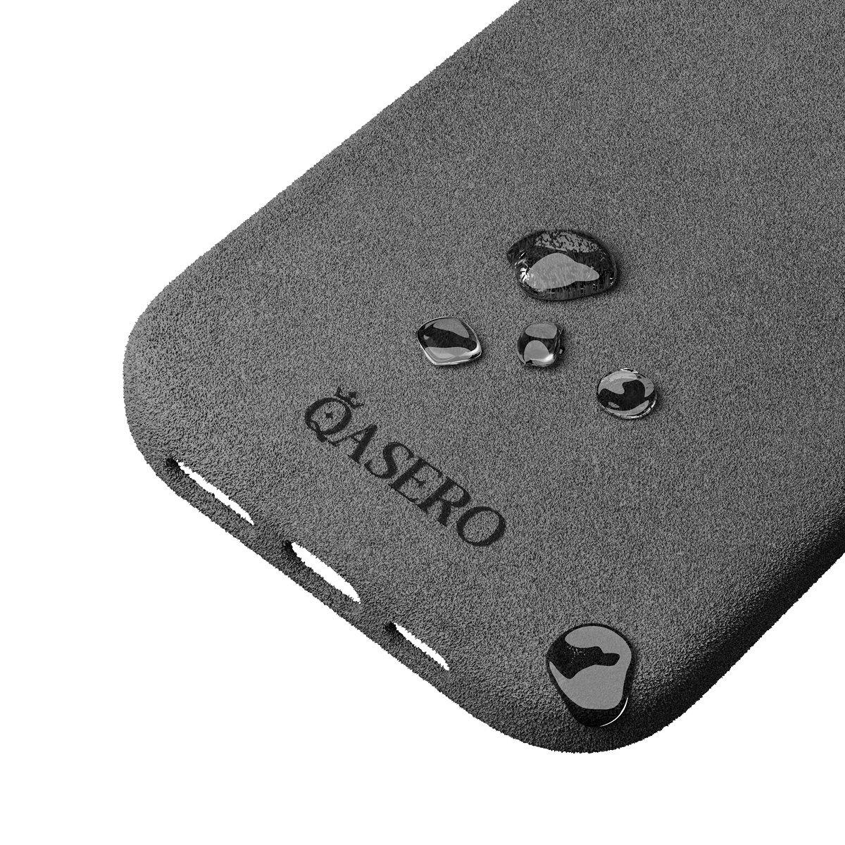 Alcantara Gray – iPhone 16 Pro Case - Image 6