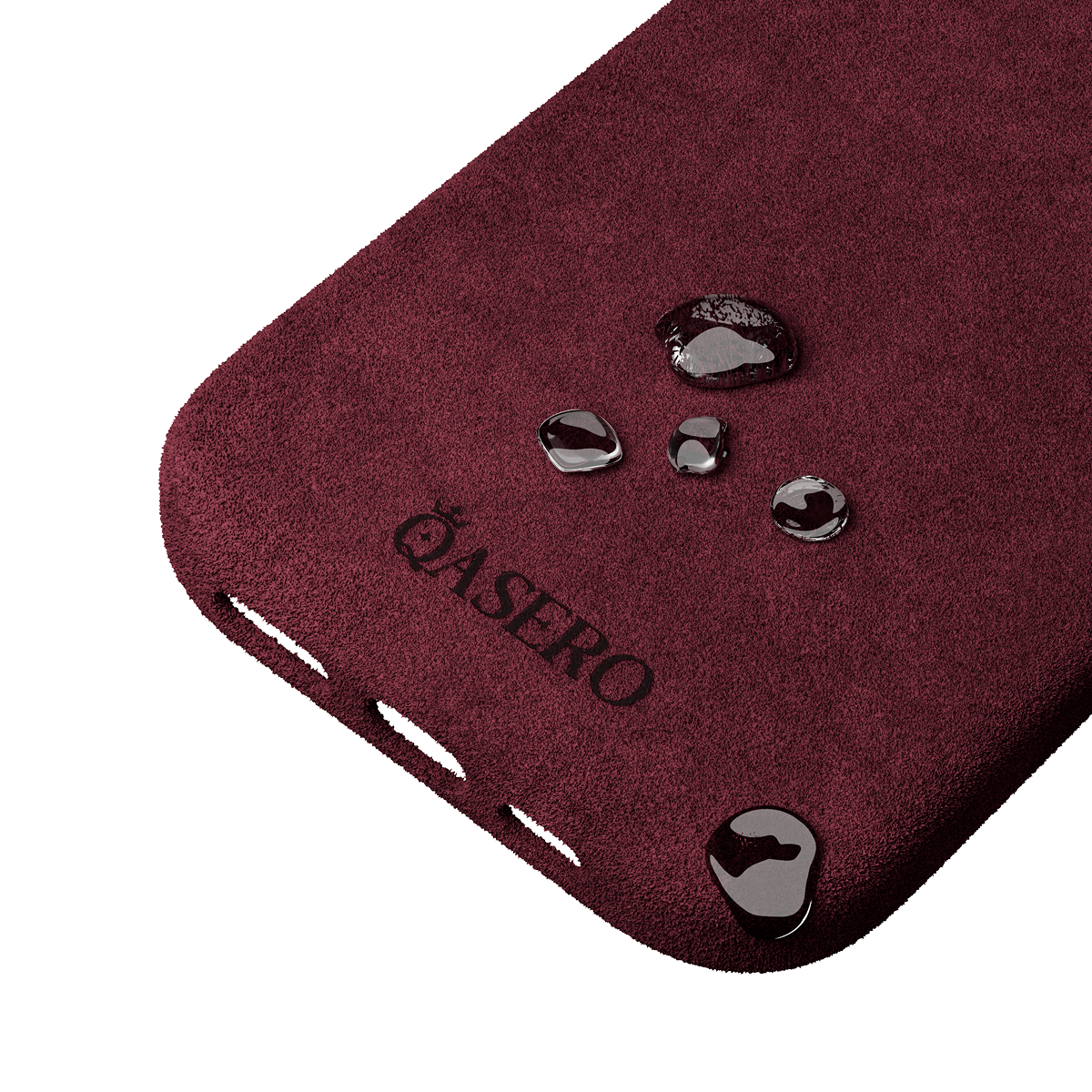 Alcantara Wine Red – iPhone 16 Pro Case - Image 6